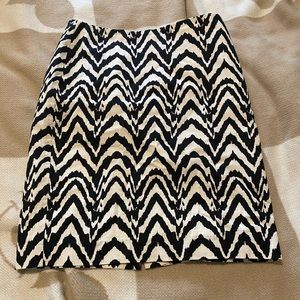 Banana republic zebra print pencil skirt size 2